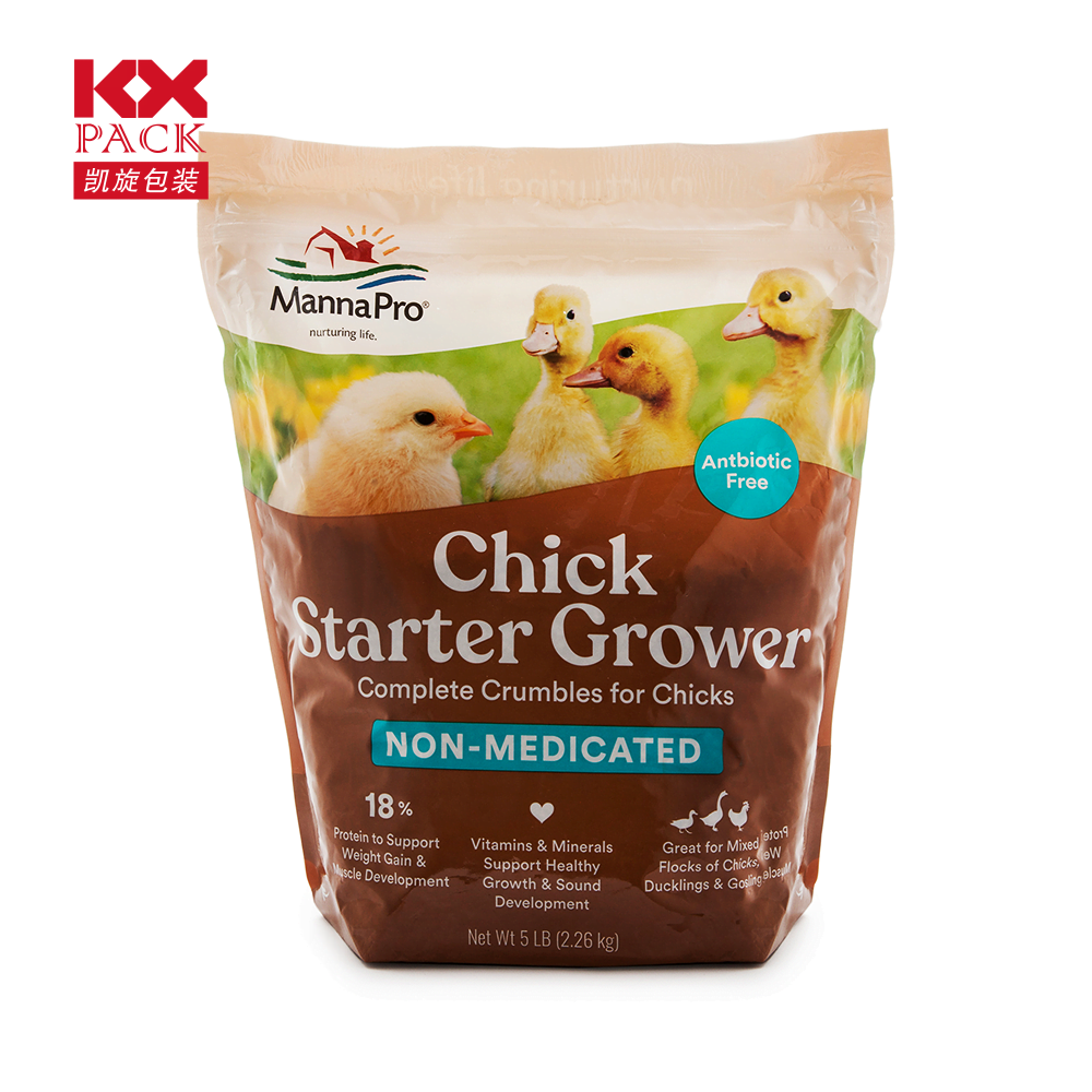 Dog Food Bag Sizes Customized Design Bird Feed Plastic