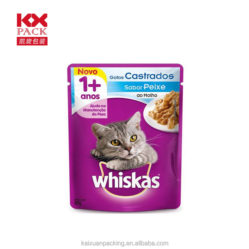 Packaging Bags Flat Bottom Ziplock Pet Cat Food Pouch Bag