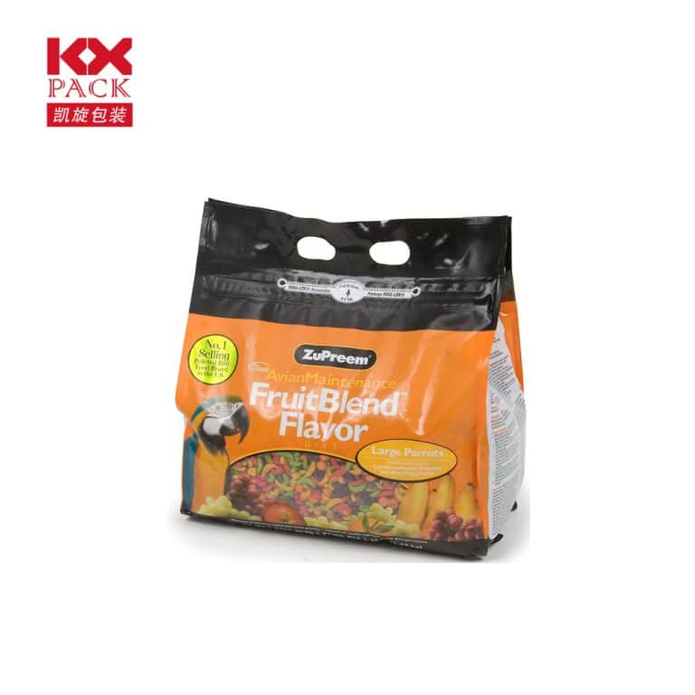 Dog food red bag Customized Design Plastic Fo