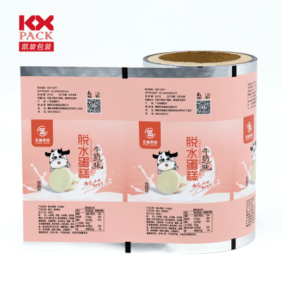 Laminated Plastic Aluminium Foil Metallized Packaging Roll Film Sachet For Food Snack Packing