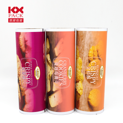 OEM packaging film roll Stock Film Sachet Pack For Cookies Chips Printing Laminated Plastic Snack Packaging Roll Film