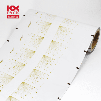 Plastic film for food packaging Aluminum Back Sealing Coffee Milk Tea Powder Packaging Bag Stick Pack Film