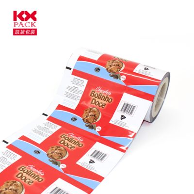 pouch packing plastic roll Food Grade Cookie Packaging Plastic Roll Film