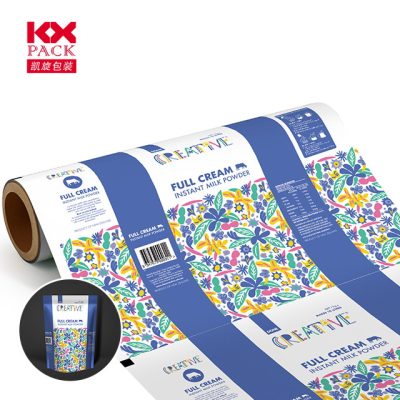 plastic film roll for food packaging Aluminum Laminated Packaging Film For Milk Powder Packaging Roll For Sachet