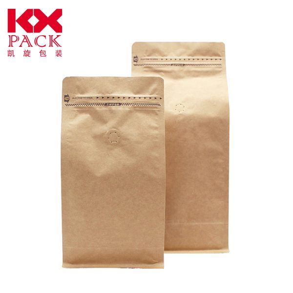 500g Wholesale Resealable Side Gusset Ziplock with Valve Flat Bottom Coffee Bean Bag