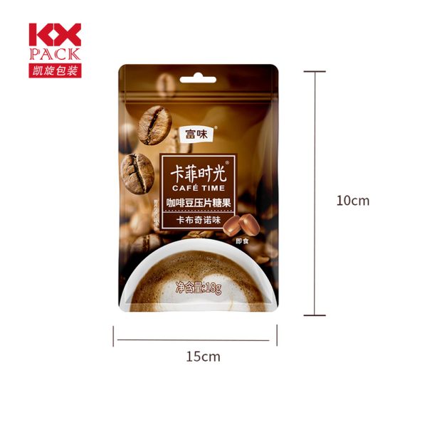 Smell Proof Zip Lock Pouch For Instant Coffee Hardy Candy