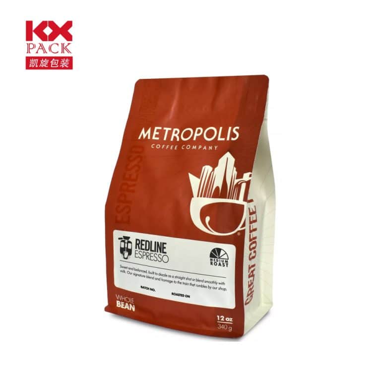 Coffee Bag Packaging With Zipper For Food Cof