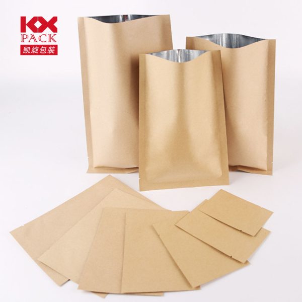 white kraft stand up pouch