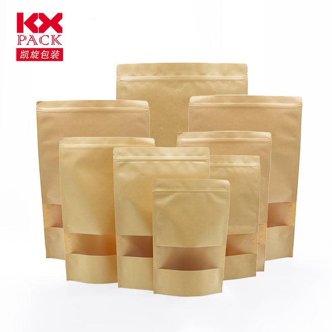 Hot Sale Recycled Stand Up Pouch Kraft Paper 