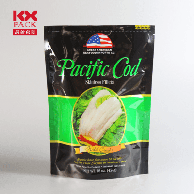 Hot Sale Top Sealing Plastic Packaging Eco Stand Up Pouch for Frozen Food Packing