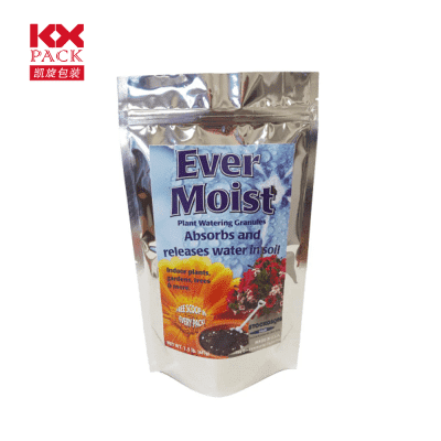 Food Grade Sealable Ziplock Double Side Aluminum Foil Laminated Stand Up Pouch Mylar Resealable Bags for Storage with Stickers