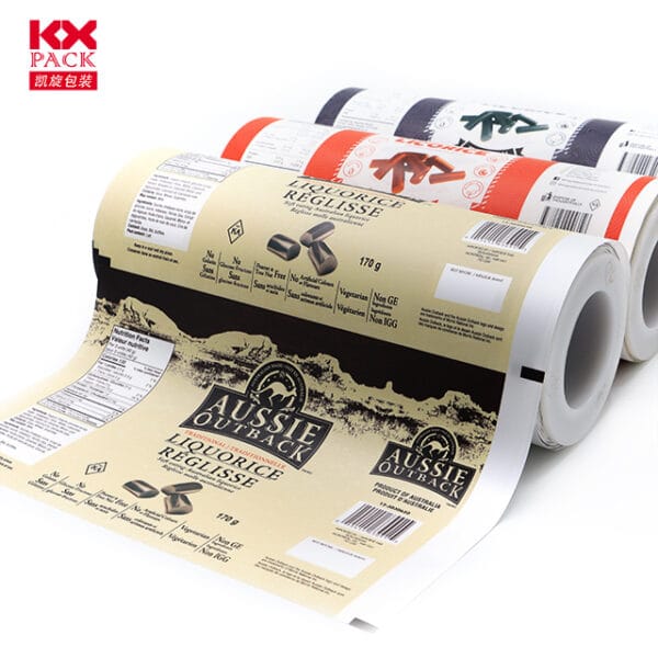 printed plastic film composite rolls