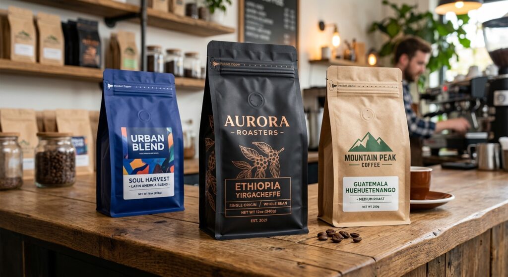 Flat bottom coffee bags 2 flat bottom coffee bags